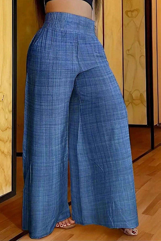 CWBLP2097_HIGH WAIST SOLID COLOR WIDE LEG PANTS