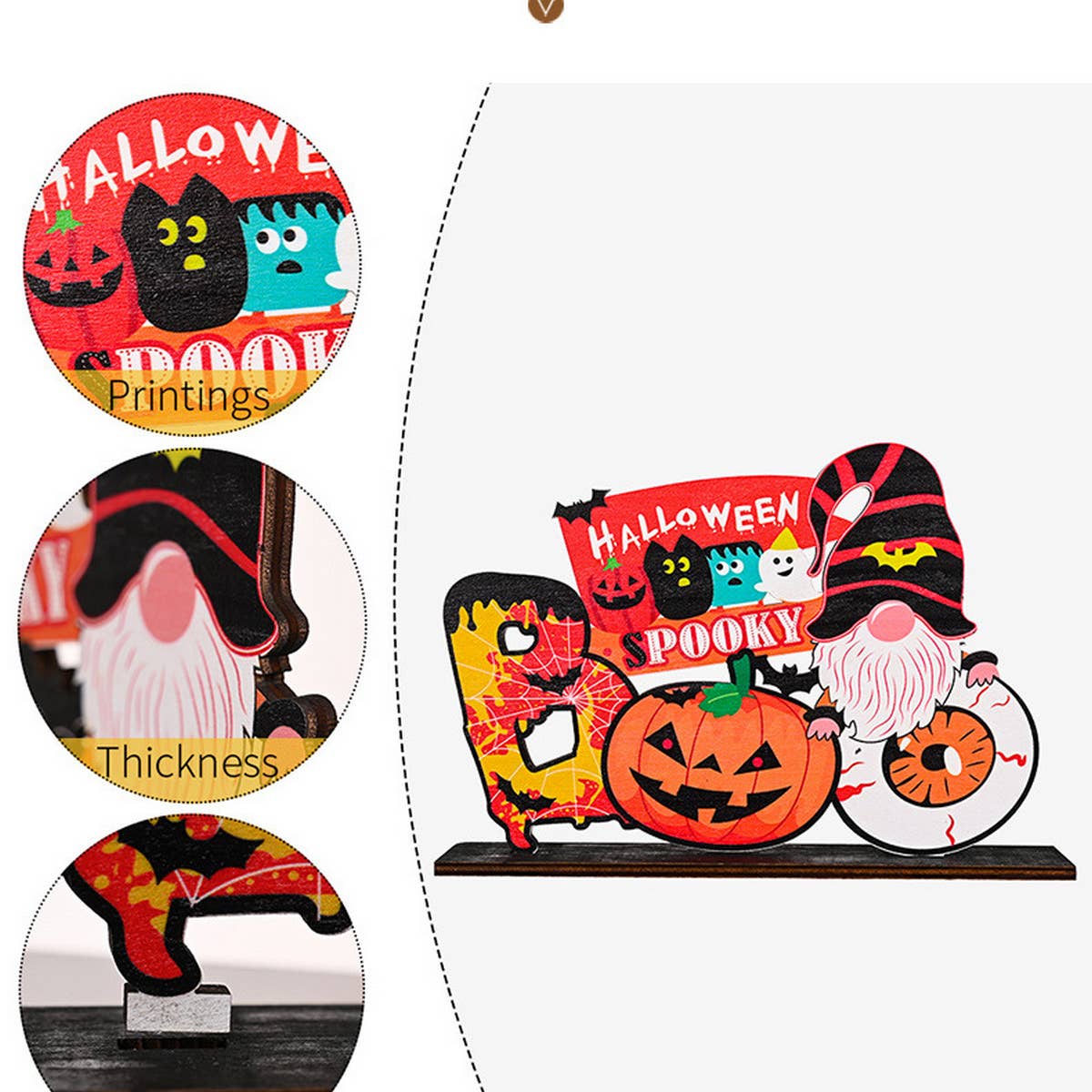 HALLOWEEN WOODEN DECORATIONS FOR HOME
