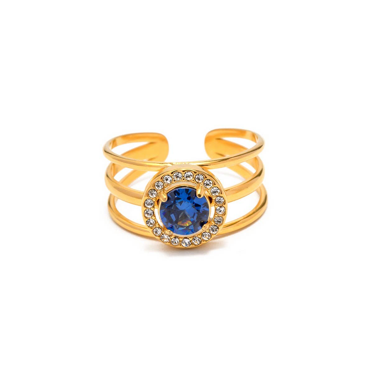 BLUE ROUND NON-FADING VERSATILE RING_CWAJE1394