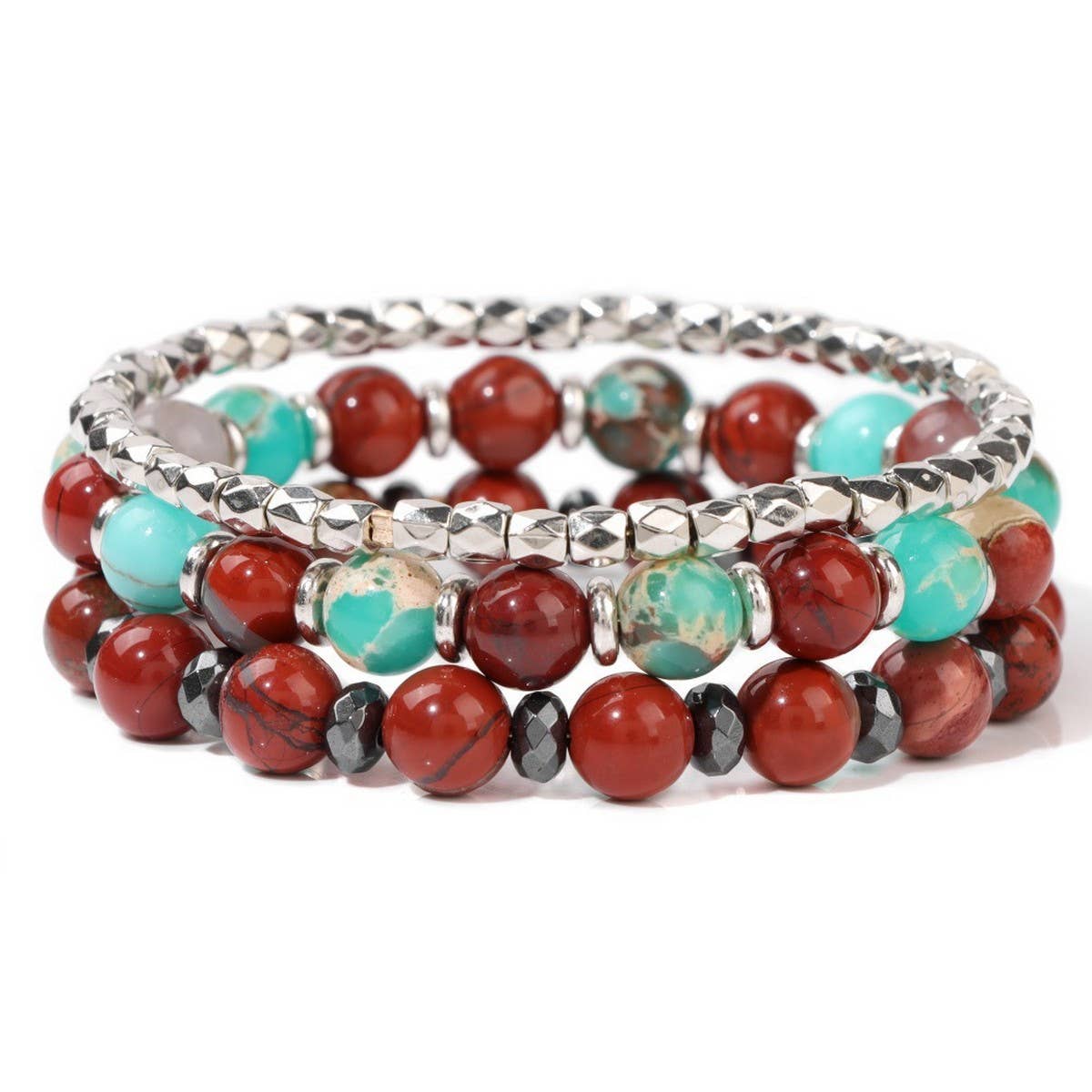 CWAJE4238_SHOUSHAN STONE BLACK GALLSTONE FASHION BRACELET