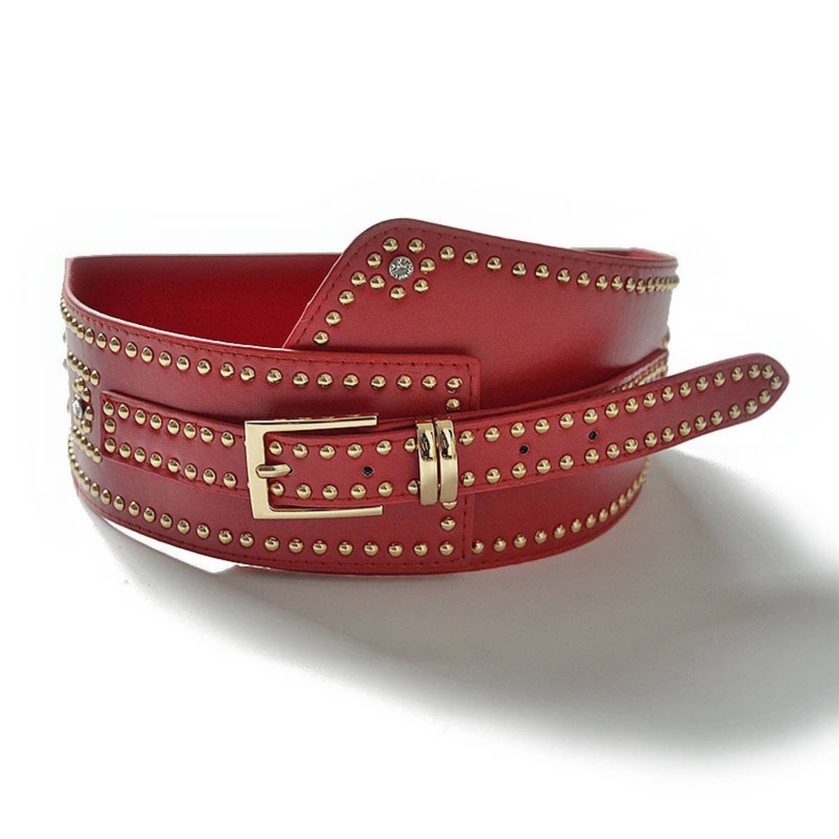 NEW FASHIONABLE FASHION RIVET WIDE BELT_CWABE0484