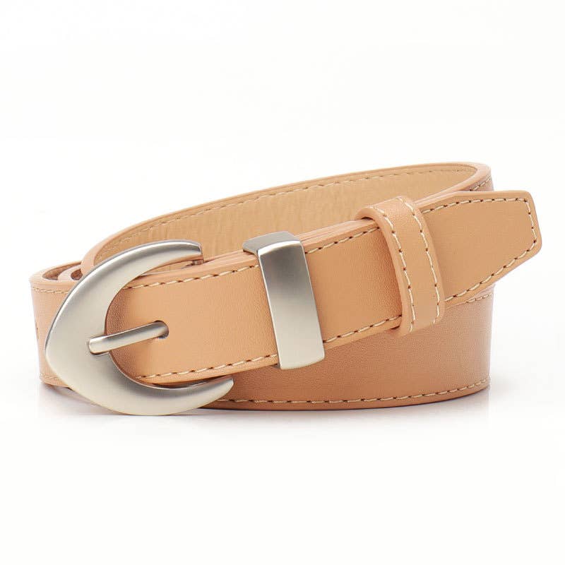 Simple and fashionable leopard print PU belt