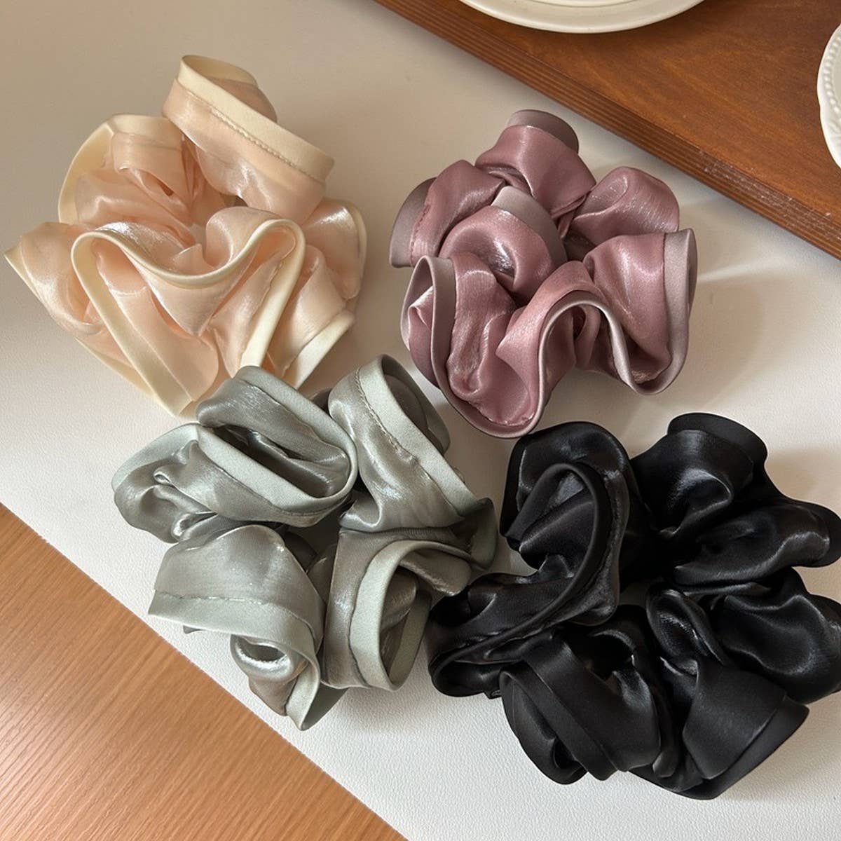 LACE TEMPERAMENT COLORA HAIR SCRUNCHIES