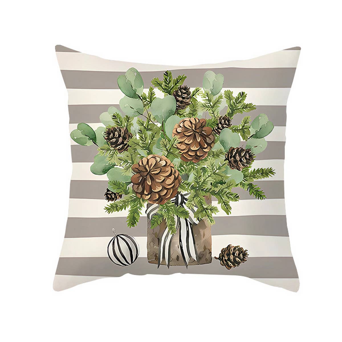 HOME PRODUCTS STRIPE PRINT PILLOWCASE