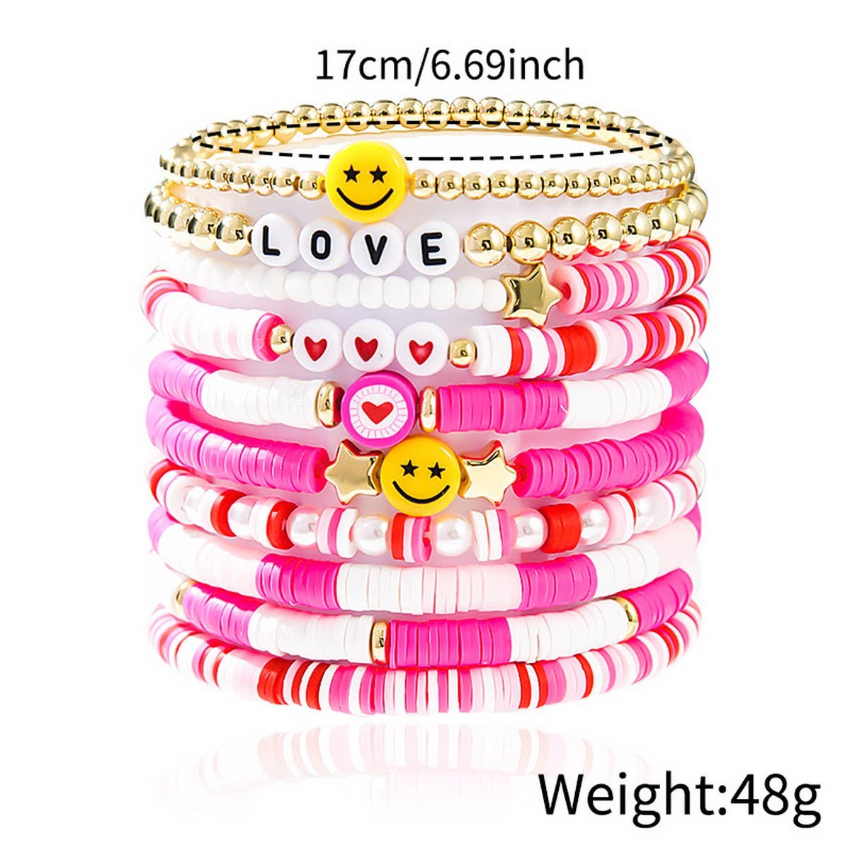 LOVE LOVE LOVE FRIENDSHIP GIFT HANDMADE BRACELET