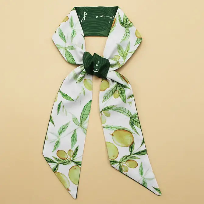 FLORAL PRINT TWILLY HEAD SCARF