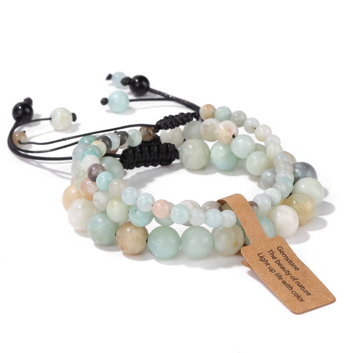 CWAJE4233_NATURAL STONE SIMPLE BRAIDED BRACELET
