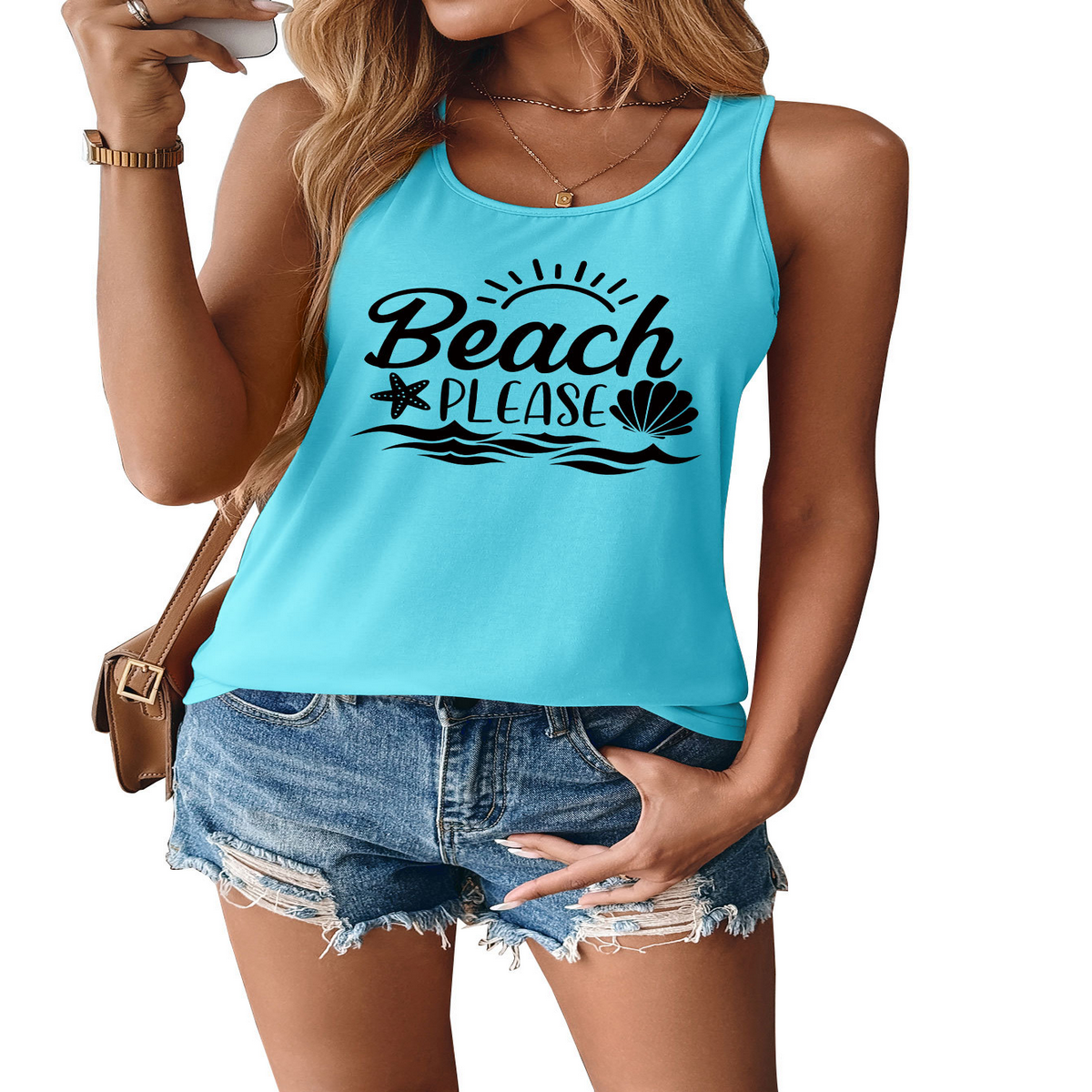 Women??¢s Fashion Ribbed Racerback Crop Tank_CWTTSL0425