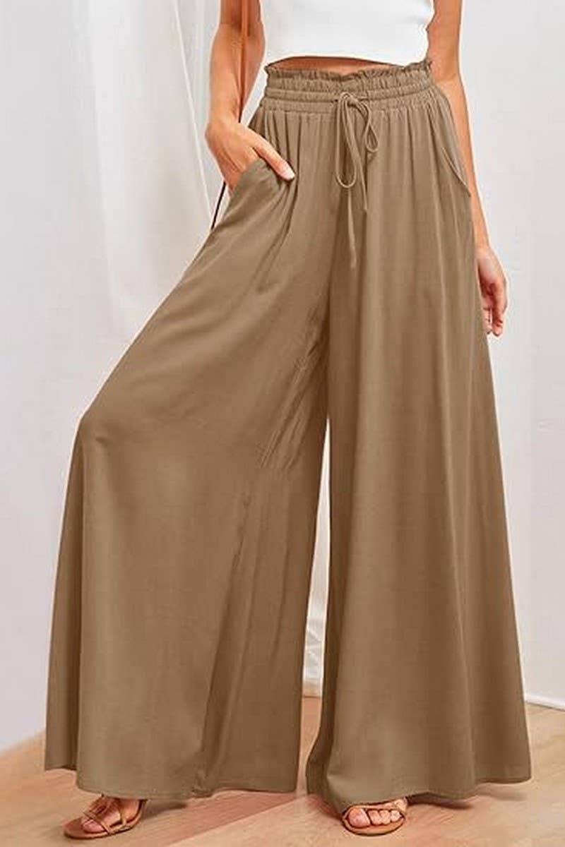 CWBLP1961_HIGH WAIST COTTON LINEN WIDE LEG CULOTTES