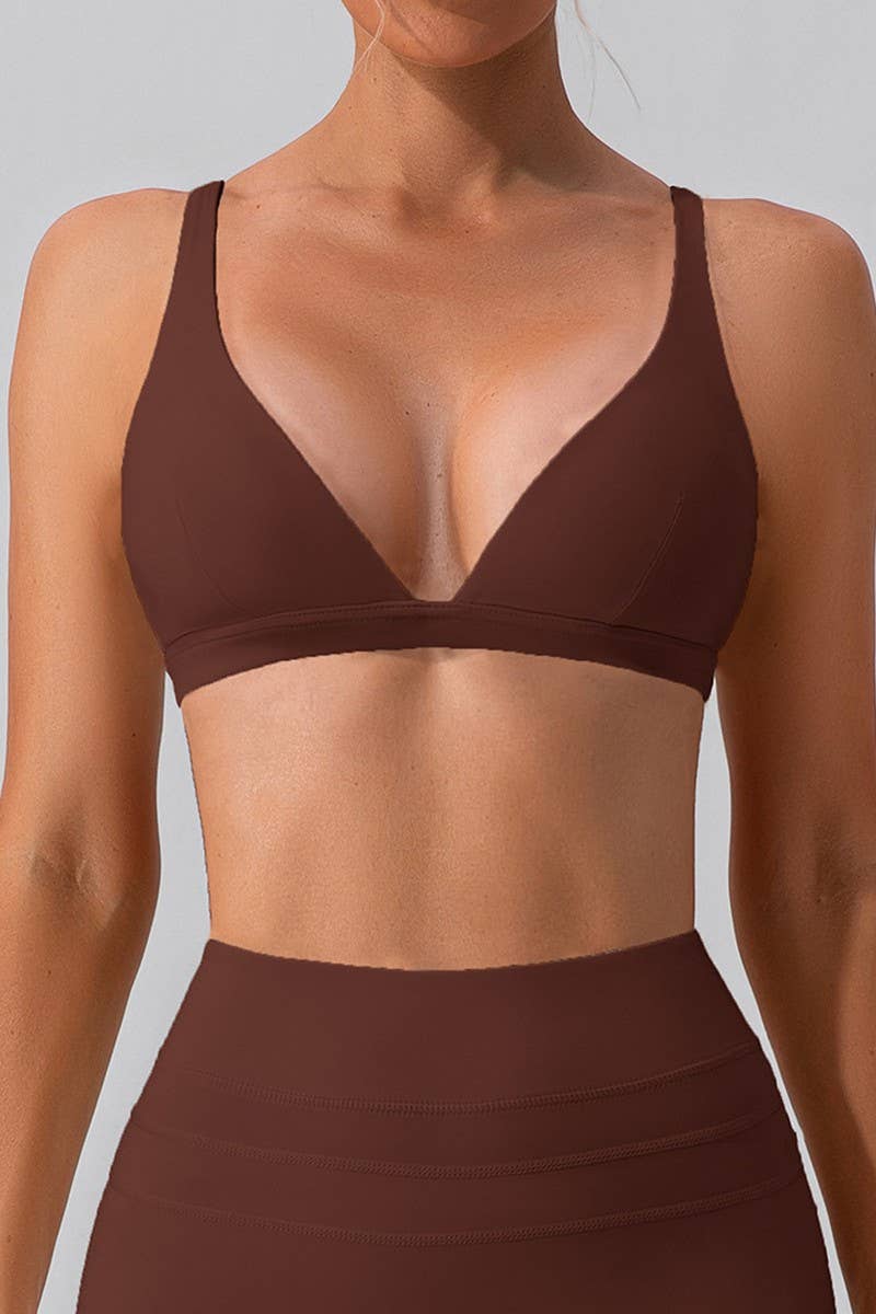 CWMU0516_NUDE YOGA BRA SHOCKPROOF TIGHT SPORTS BRA