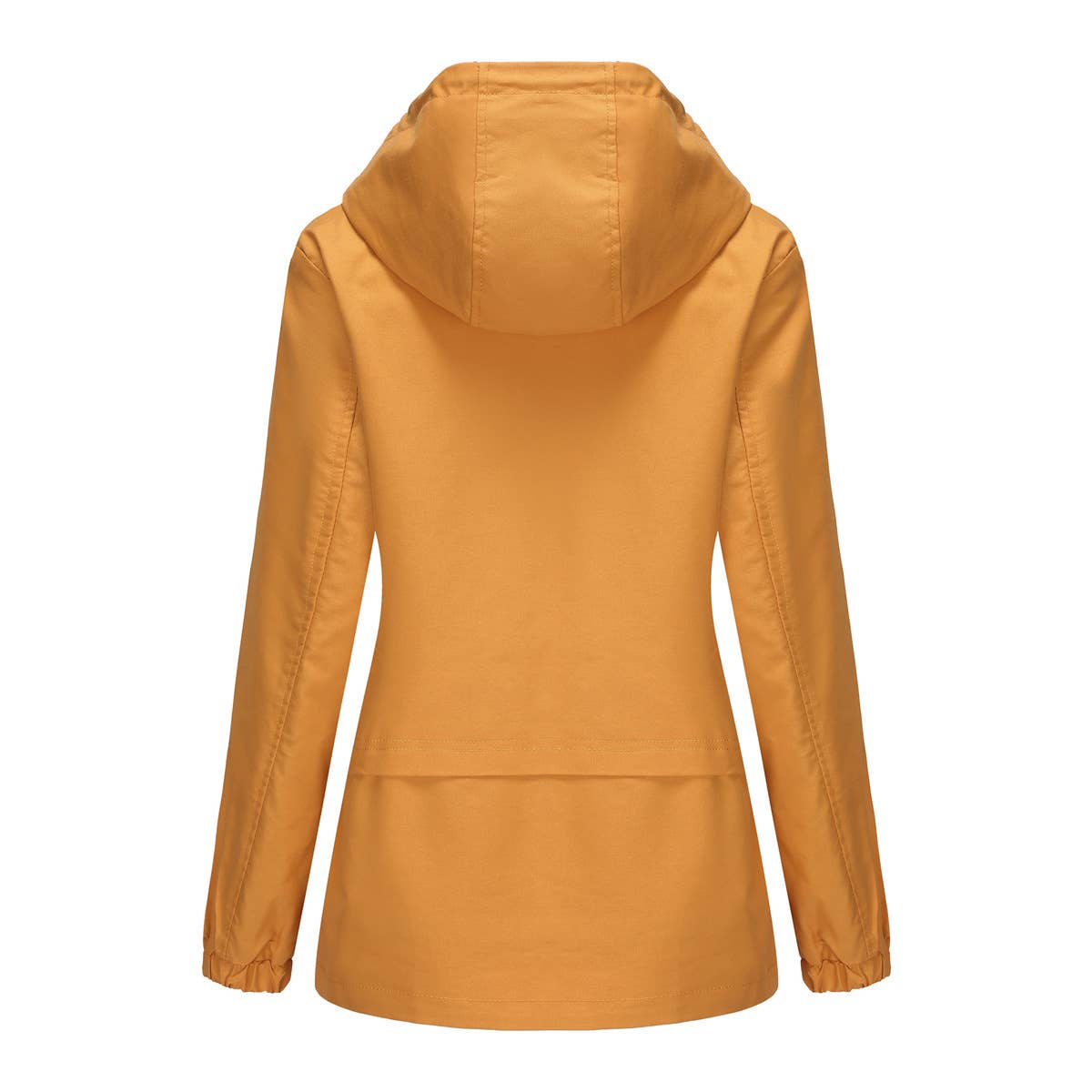 HOODED LONG-SLEEVED BASIC WINDBREAKER