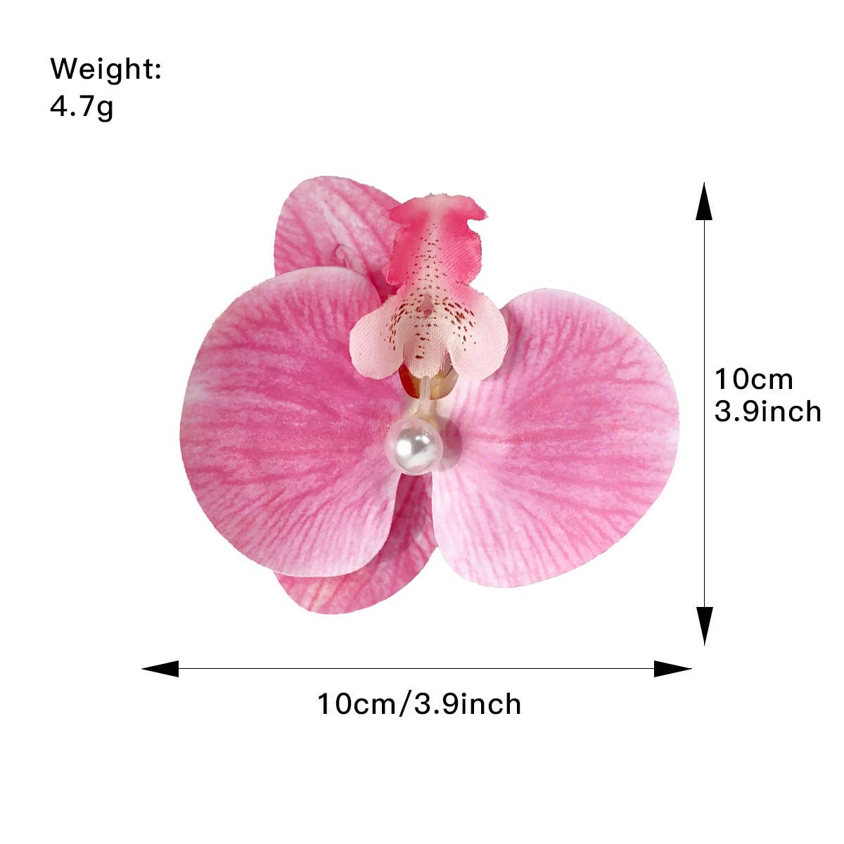 Sweet and realistic butterfly orchid hair clips