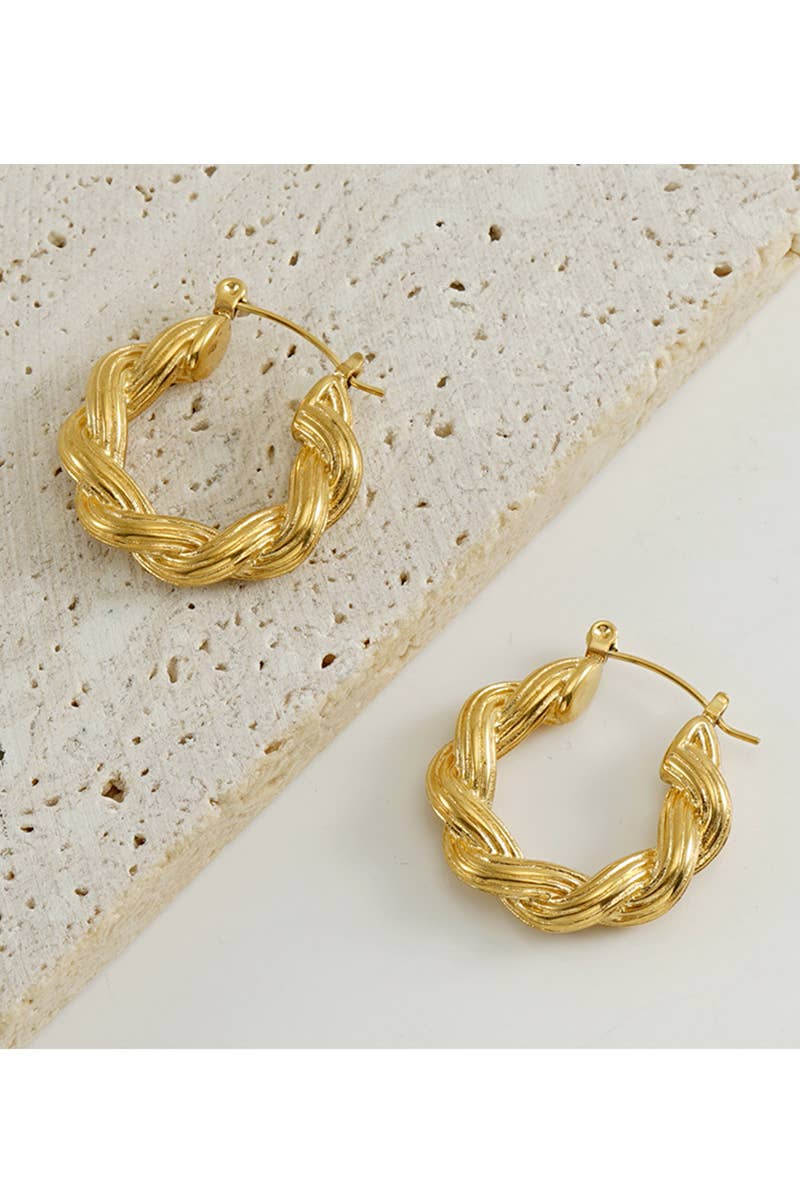 18K GOLD PLATED STAINLESS STEEL EARRINGS_CWAJE0375