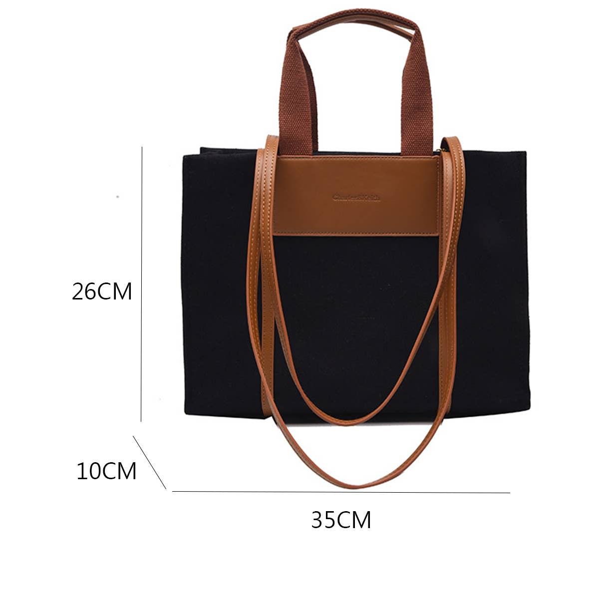 WOMEN FASHION SIMPLE CANVAS TOTE BAG_CWAB1595