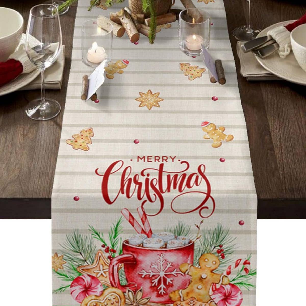 HOME VALENTINE'S DAY PRINTED TABLECLOTH