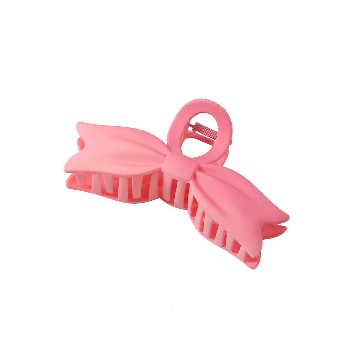Matte Gradient Bow Hair Claw Large Elegant Clip_CWAHA0483