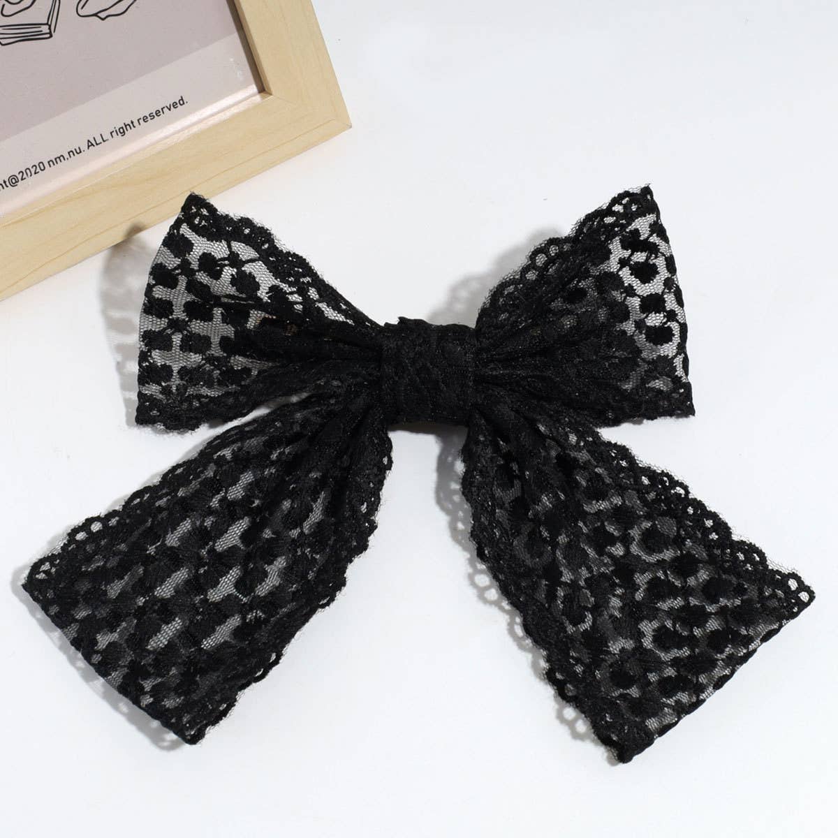 Lace Bow Spring Hair Clip, Sweet Elegant Style