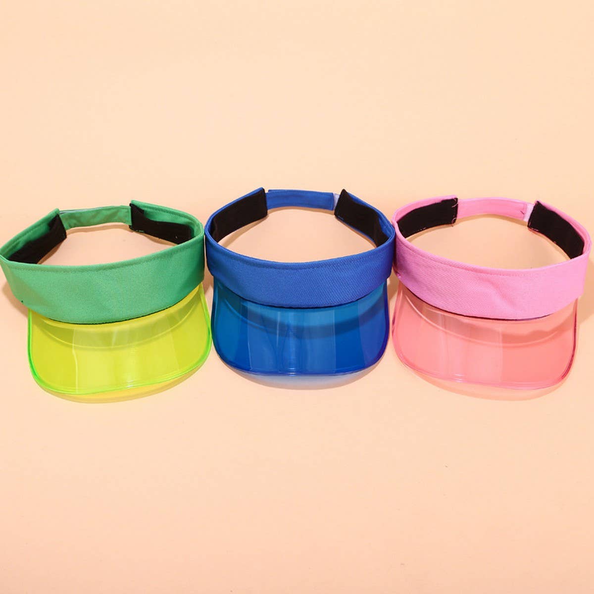 PVC Visor Hat - Summer Sunshade Cap for Beach_CWAH3285