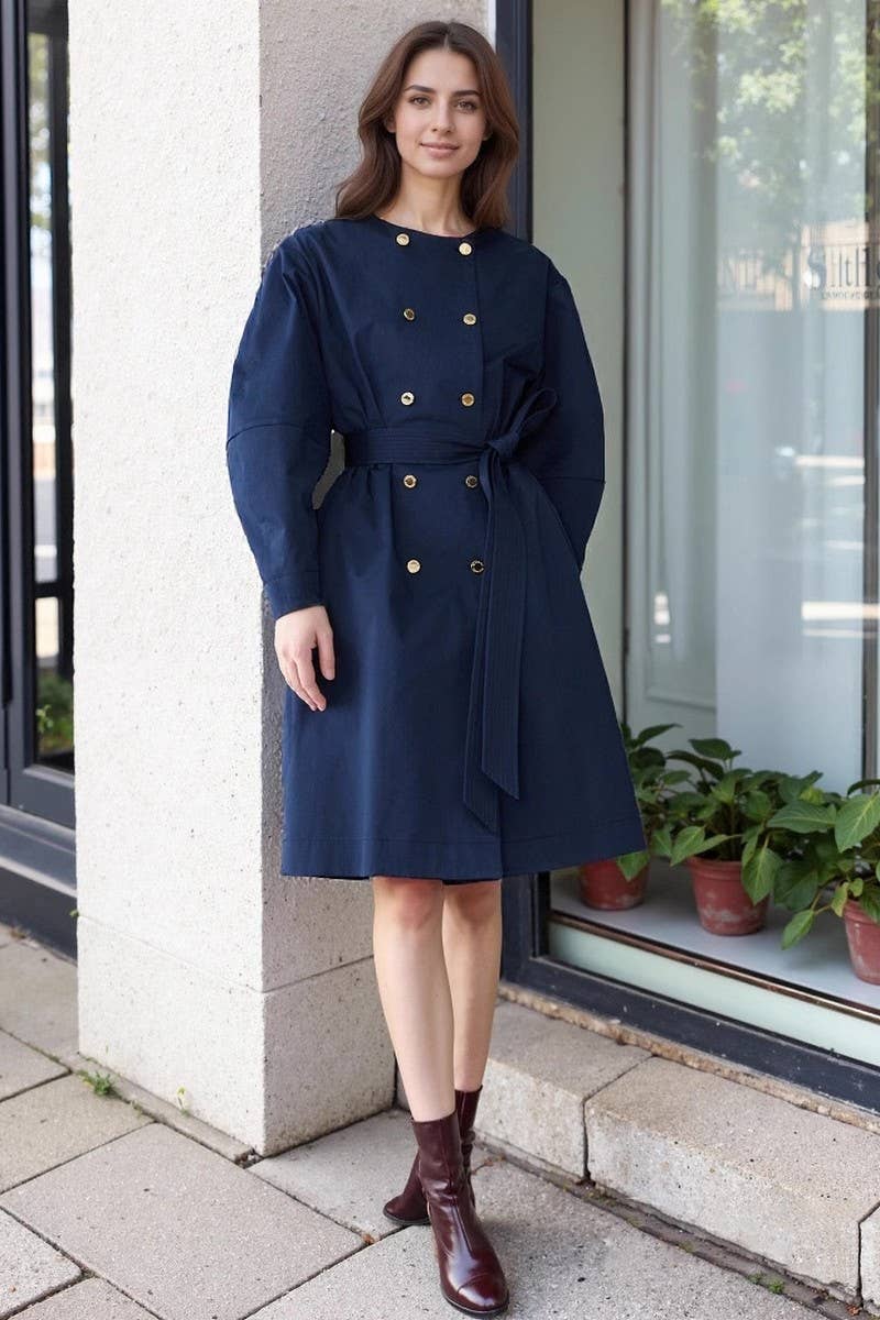 CWOCAL2327_DOUBLE-BREASTED JACKET WITH METAL BUTTONS