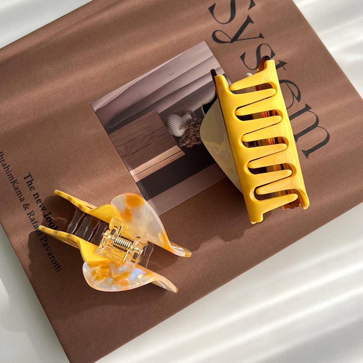 Creative Pizza Sandwich Acetate Claw?Fun Hair Clip