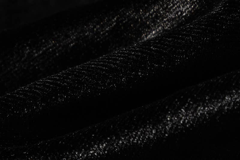 V-NECK FANNY PACK HIP LONG SLEEVE VELVET DRESS