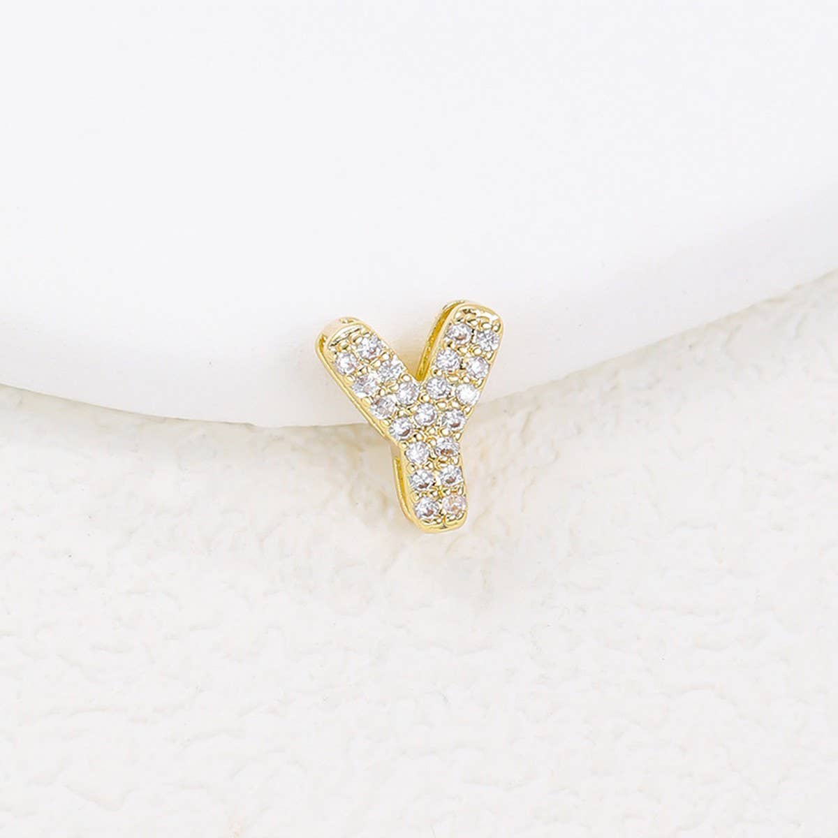 Tiny Zirconia Pendant 26 Letters Necklace