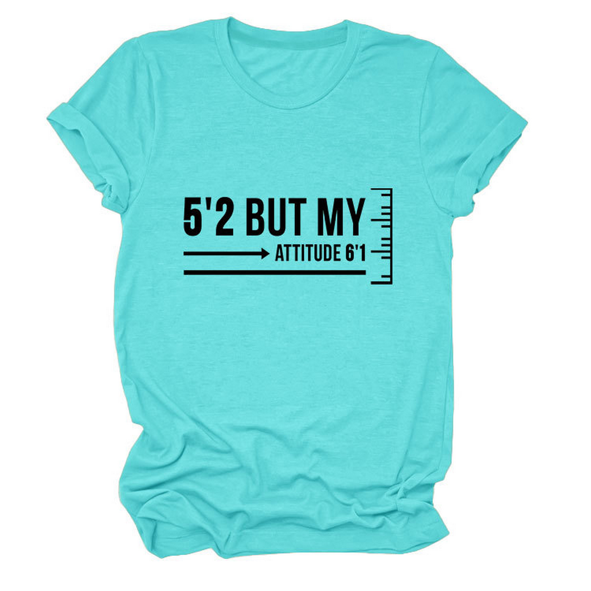 Trendy Graphic Tee Women Short Girl Energy