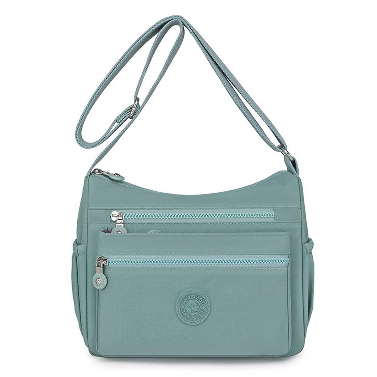 LIGHTWEIGHT NYLON MULTI-LAYER SHOULDER BAG