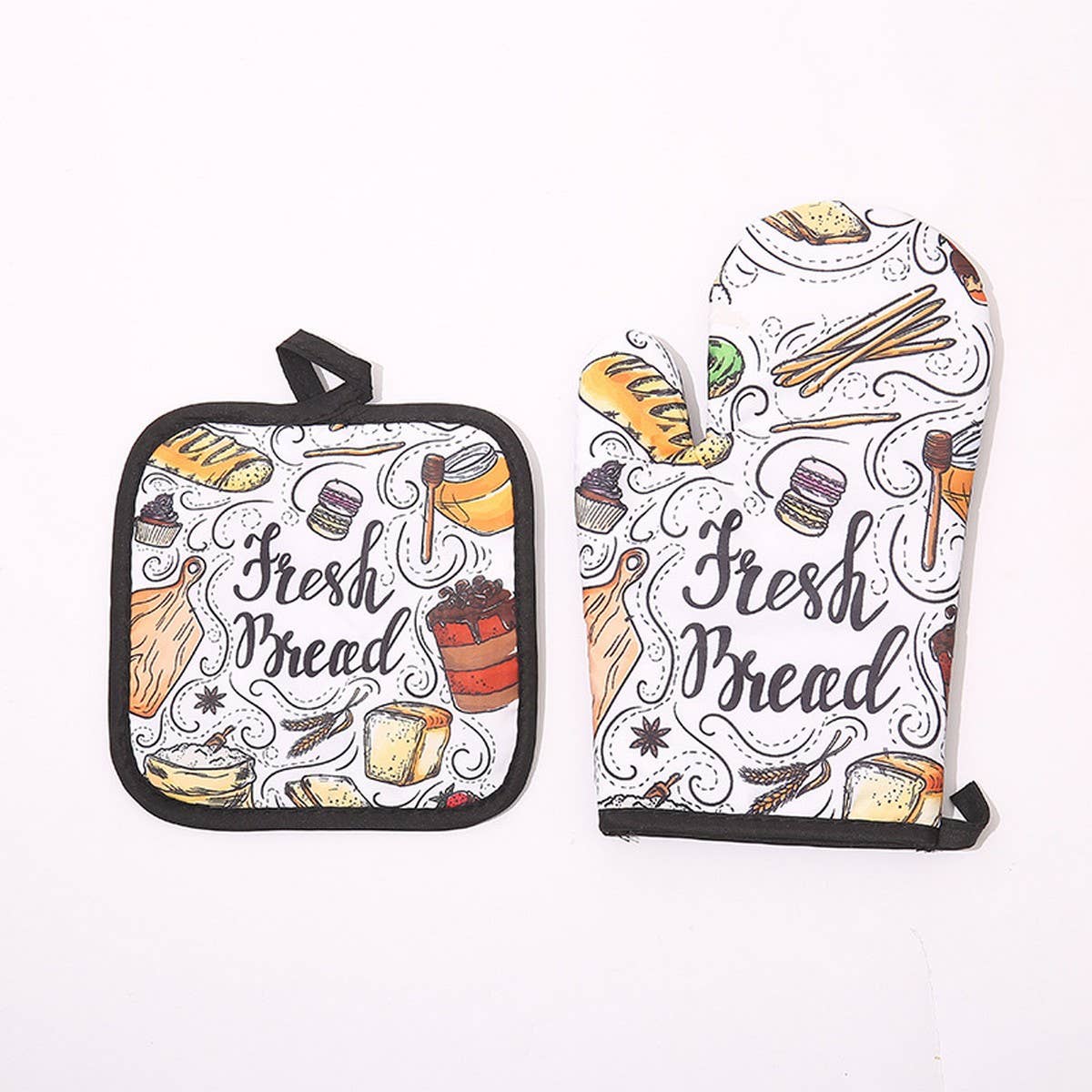 KITCHEN OVEN SCALD PROOF HEAT INSULATED GLOVES