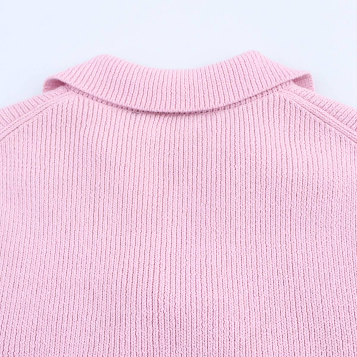 Knit Short Sleeve Top with Bow Detail