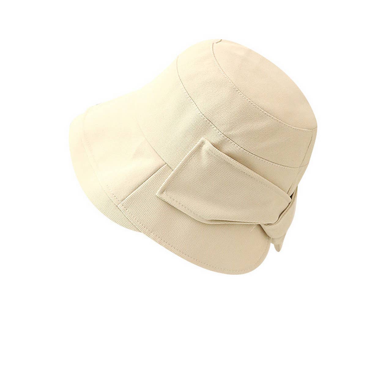 WIDE BRIM SUN PROTECTION BOW VISOR HAT_CWAB2840