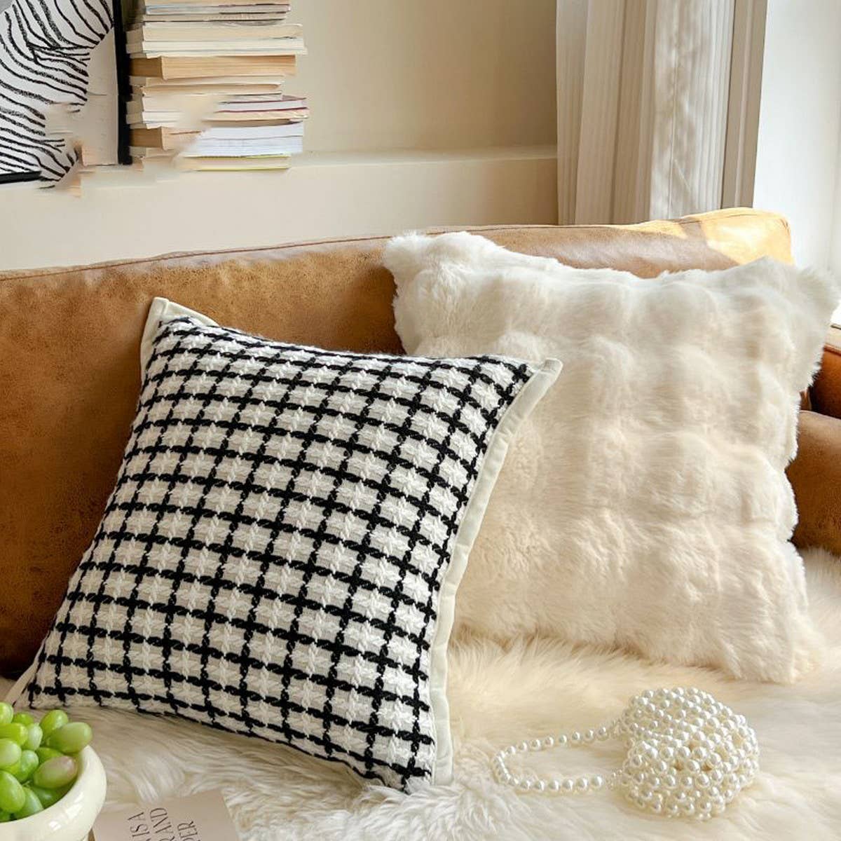 French Chic Throw Pillow Cover for Sofa or Bed