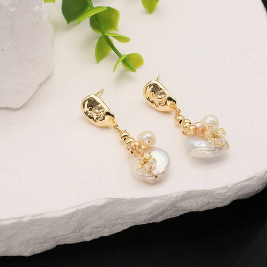 NEW HIGH-END ALL-MATCH NATURAL PEARL EARRINGS