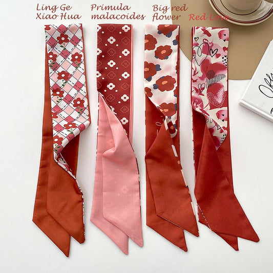 WOMEN'S LONG SILK SCARF FASHION HEADBAND