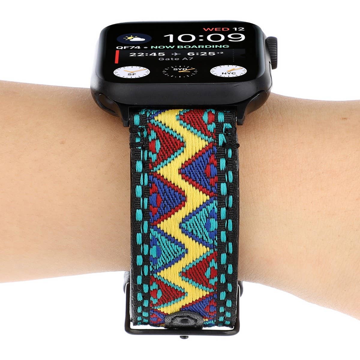 APPLE WATCH/IWATCH9 ETHNIC STYLE LEATHER STRAP_CWWW0059