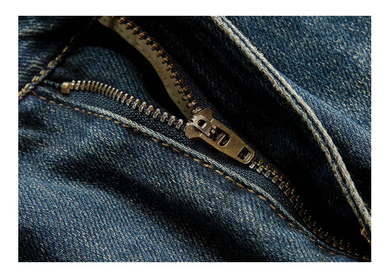 Retro high-waisted simple loose wide-leg jeans