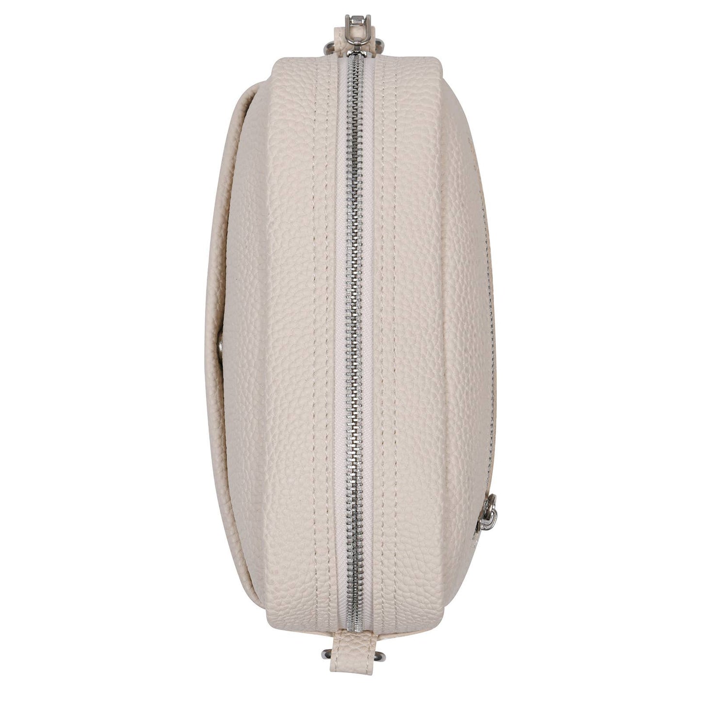 Solid-colored PU leather crossbody bag