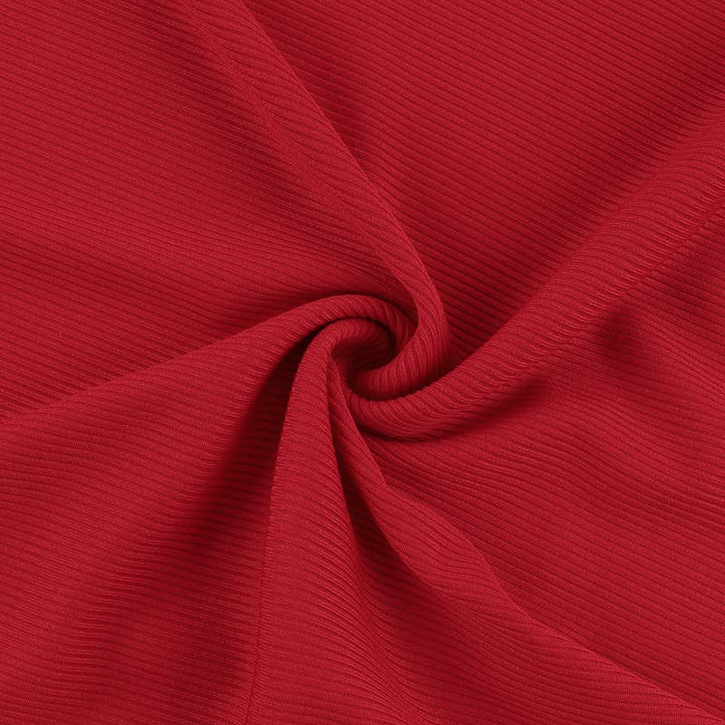 KNIT CREW NECK SPLIT LONG SLEEVE HALTER DRESS