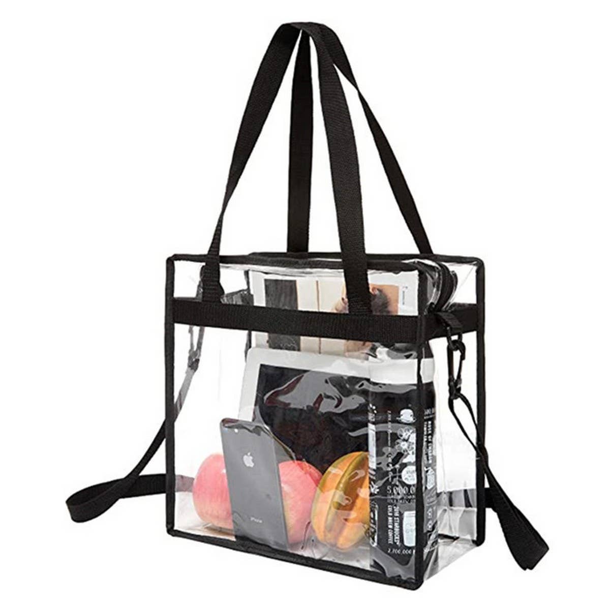 TRANSPARENT CROSSBODY BAG PORTABLE SHOPPING BAG_CWAB1307