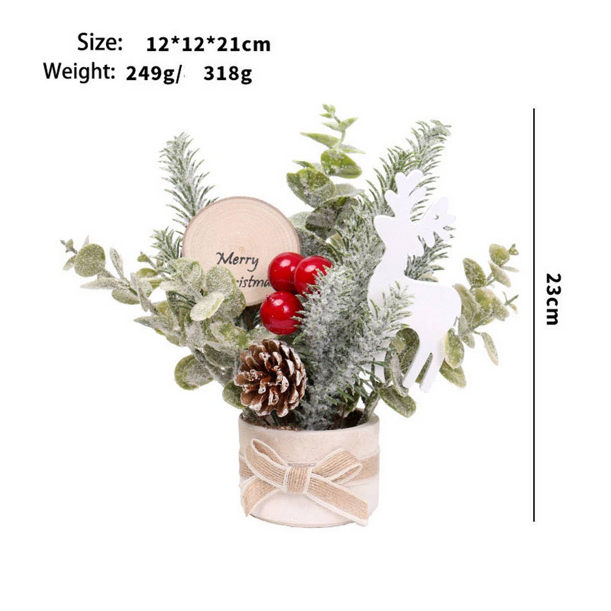 Mini Nordic Christmas Tree Decor Tabletop Gift_CWMM9889