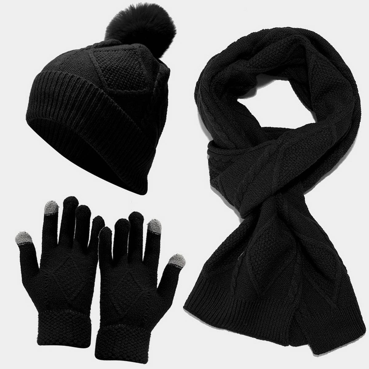 2024 NEW HAT SCARF GLOVES THREE-PIECE SET_CWAH1579