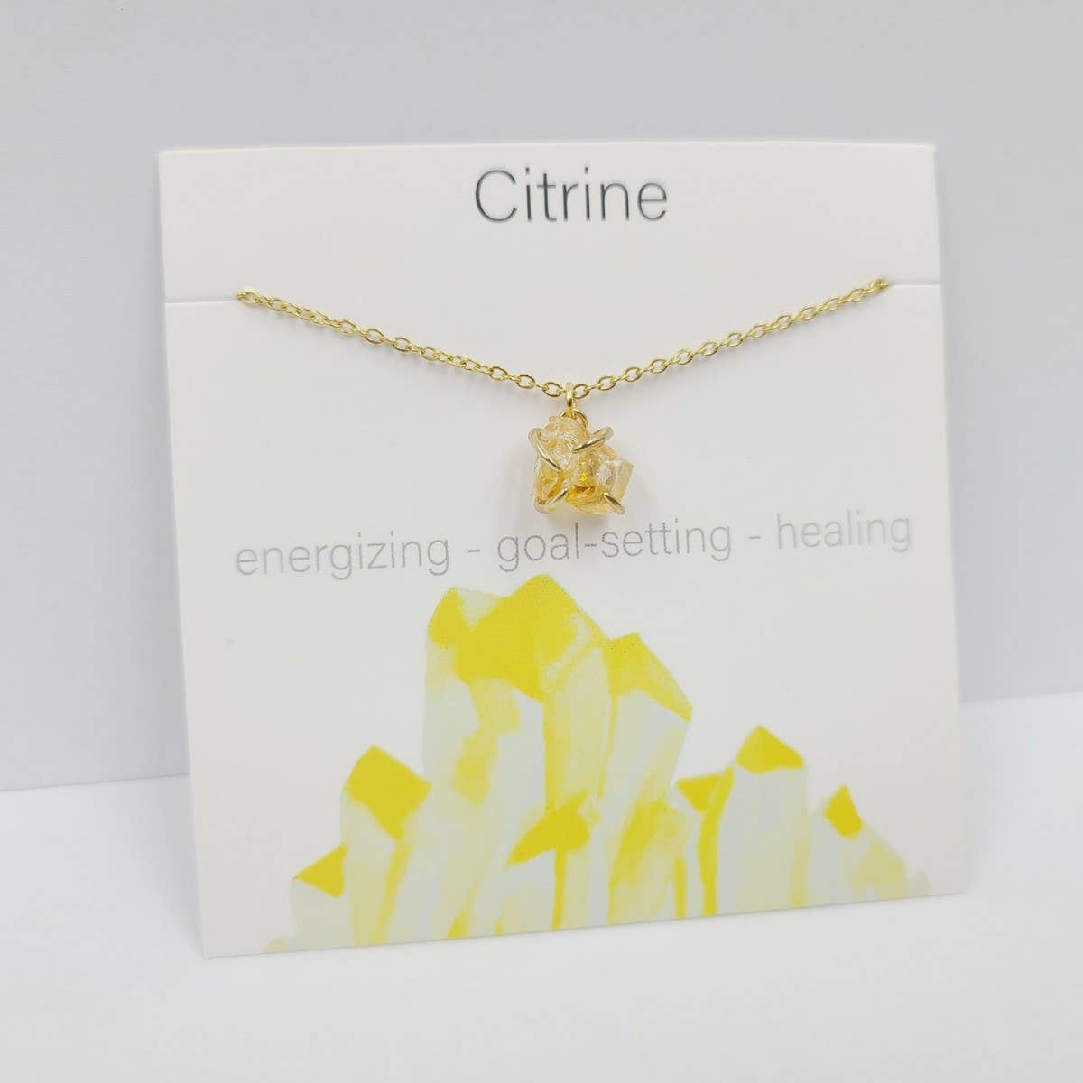 IRREGULAR FOUR CLAW NATURAL STONE NECKLACE