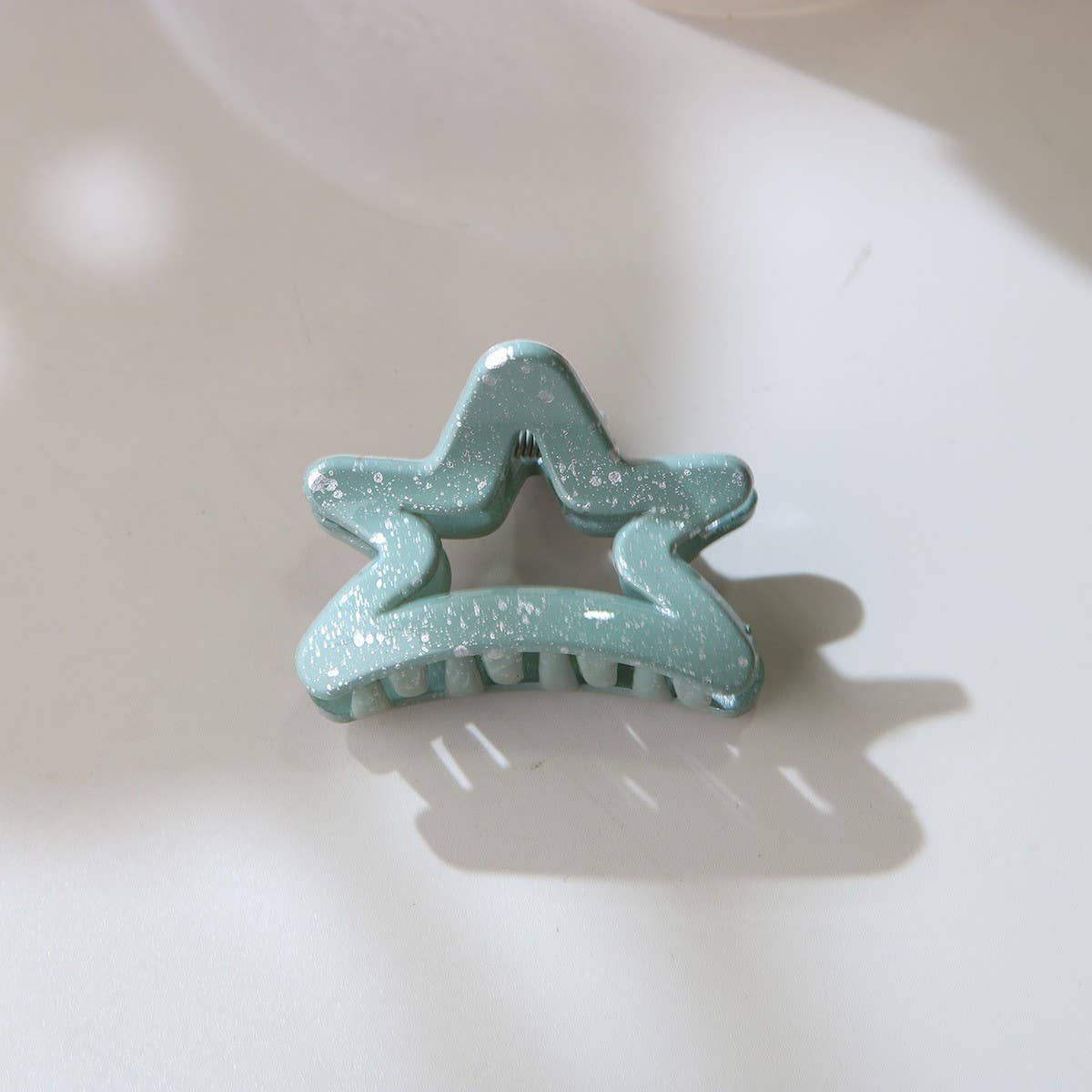 CWAHA07435_INK STAR SMALL HAIR CLAW CLIP FOR WOMEN