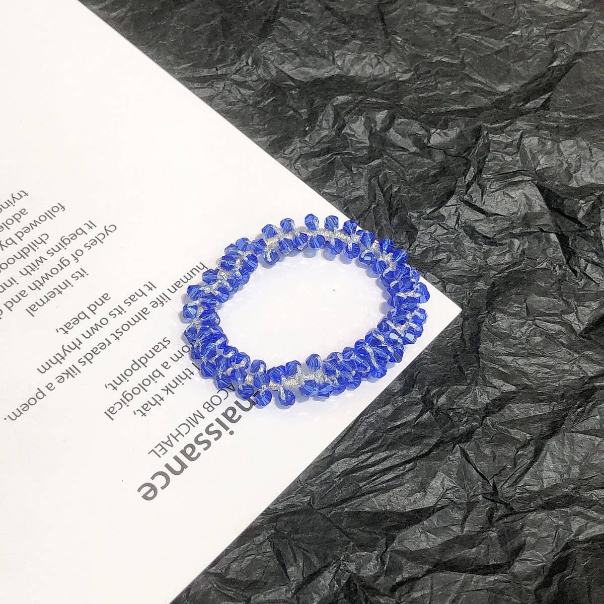 Cute Crystal Vintage Hair Tie Sweet Ponytail Band