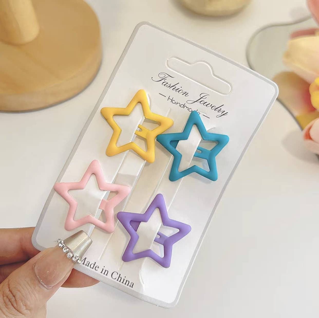 Amine hair clip Heart hair clip broken bangs