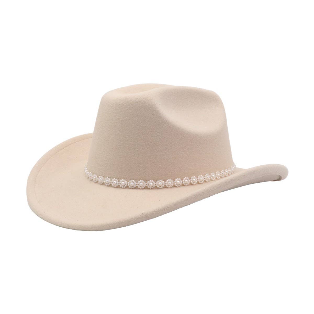 New Wool Fedora Cowboy Hat Western Ethnic Style_CWAH04455