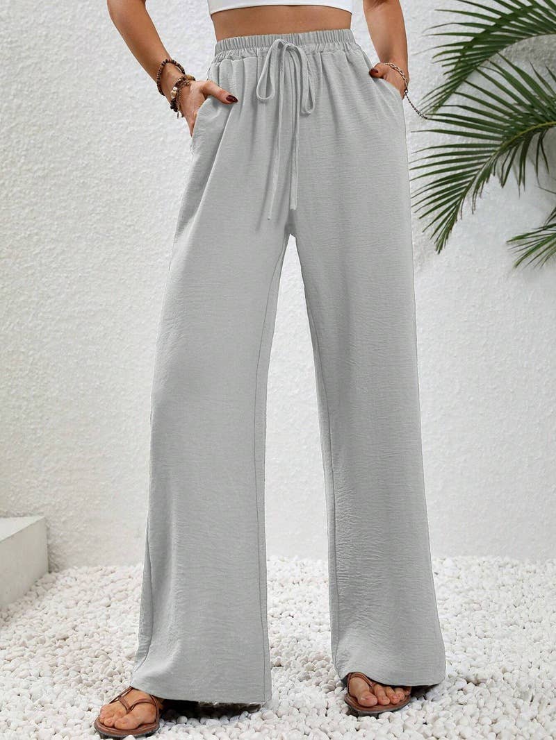 All-in-one floor-length straight leg pants