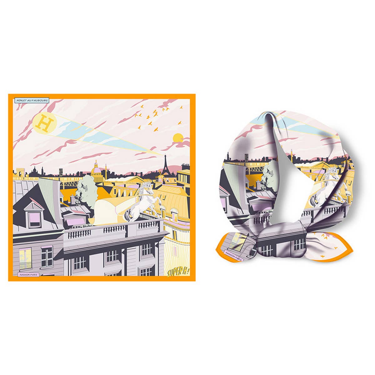 Trendy Scarf - Floral Print Multi-Function Neck