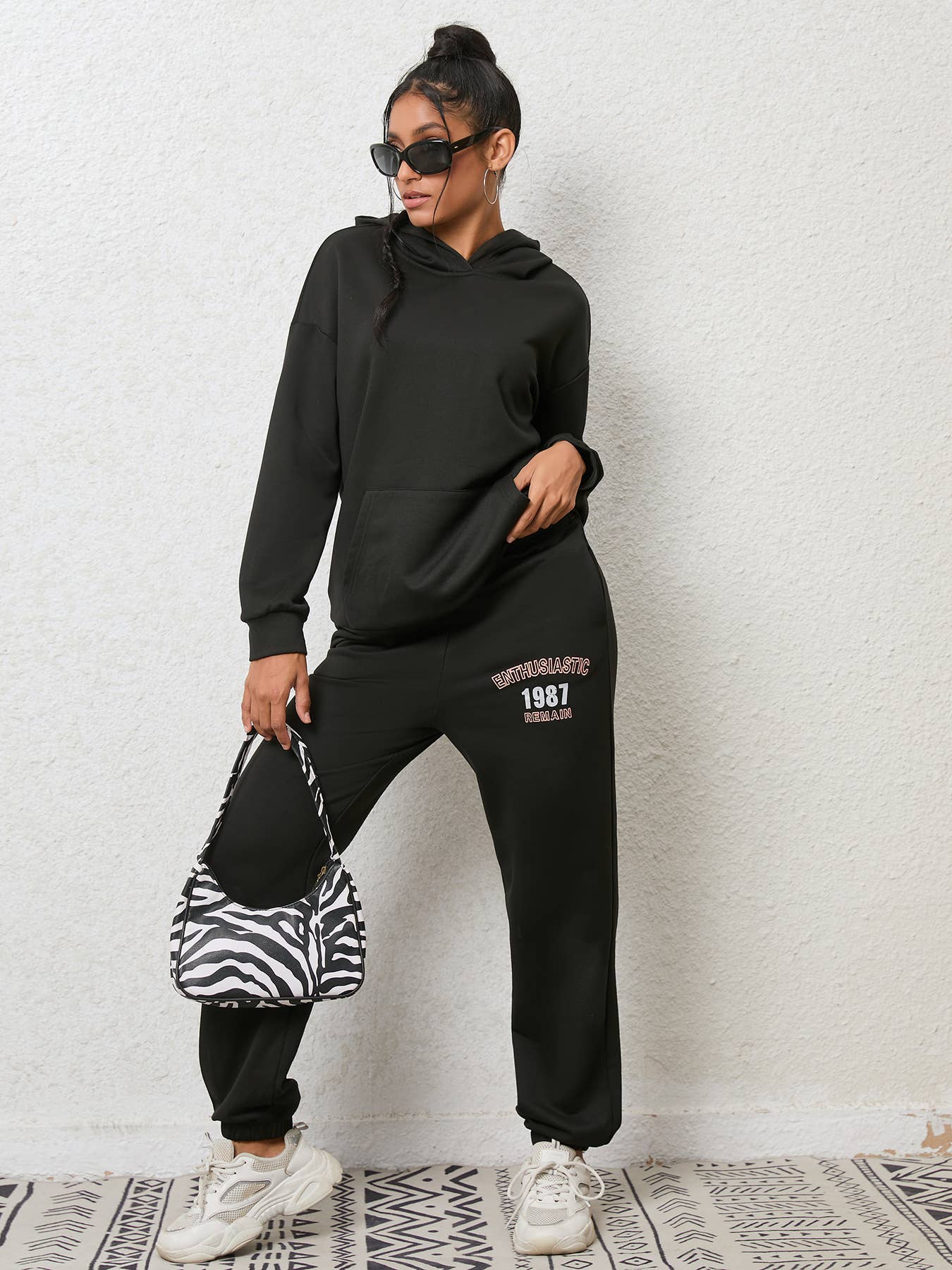 Fleece Hoodie And Sweatpants Fashion Casual Suit