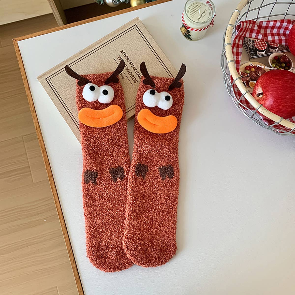 CHRISTMAS CARTOON THICK WARM SOCKS